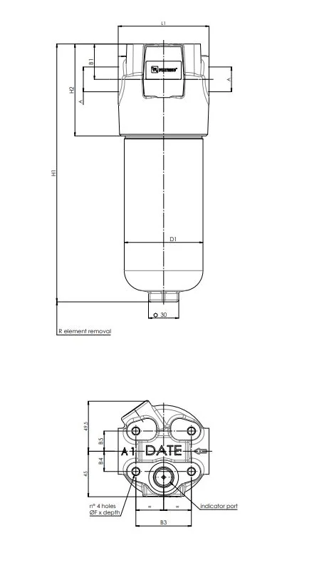 Filtrec - FH324DHD55G10B0B3HS00S0 - In-line filter (pressure line)