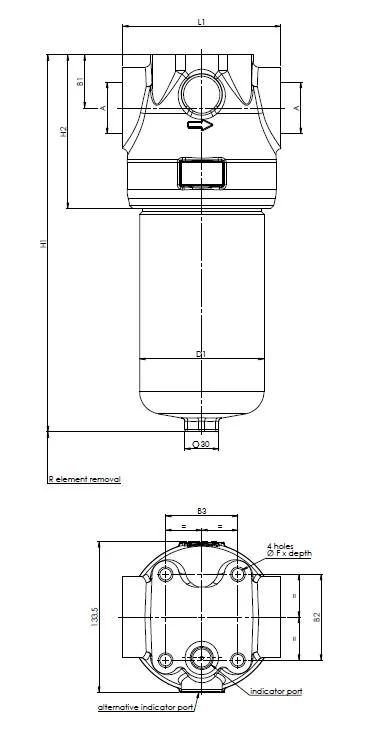 Filtrec - FH420D143G10YBB6DRWV05SD - In-line filter (pressure line)