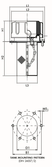 Filtrec - FT8F03BS080L - Air filter (filling / ventilation)