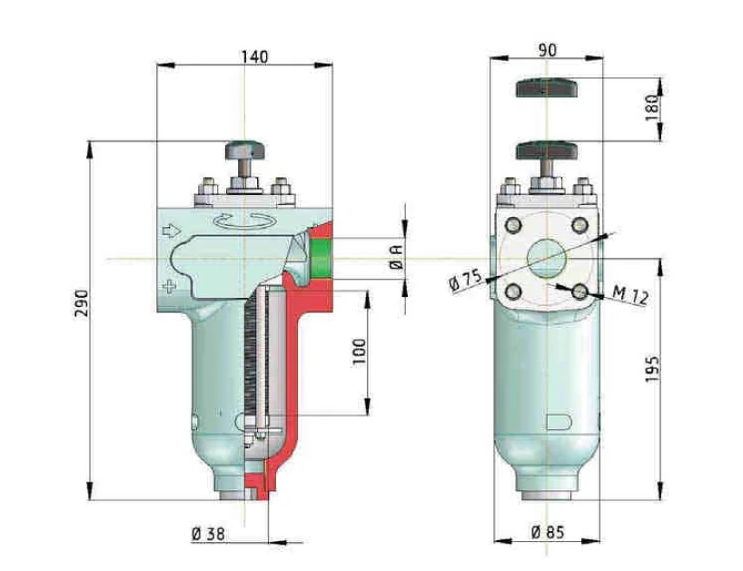 Filtrec - KMGT00004 - Tube gap-type filter