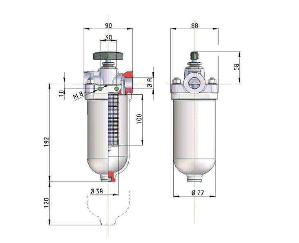 Filtrec - KMGW00003 - Wire gap-type filter