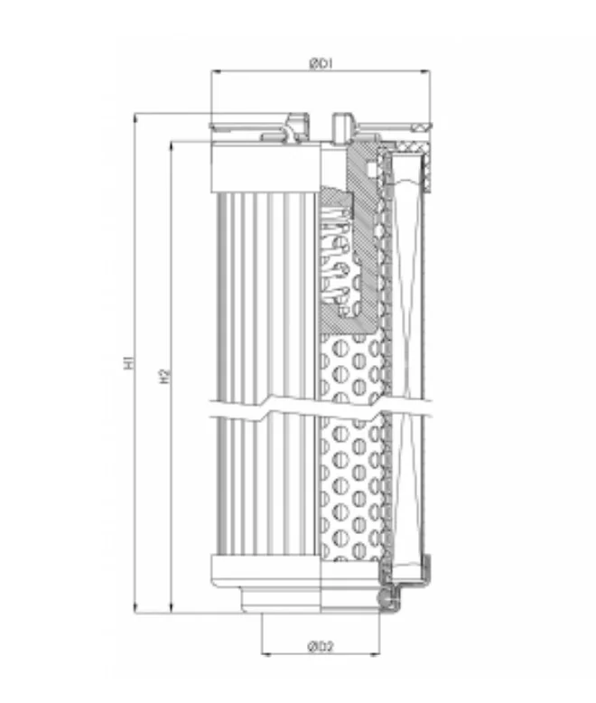 Filtrec - R101C25B - Hydraulic filter element