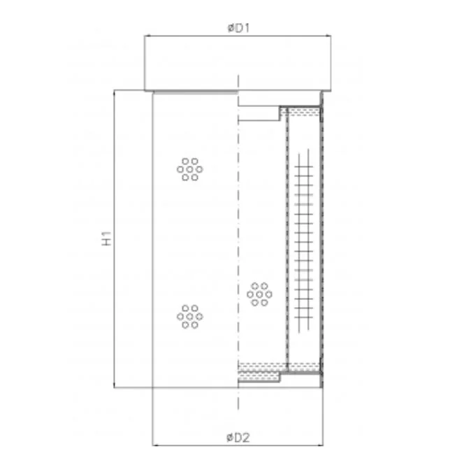 Filtrec - R102T25B - Hydraulic filter element