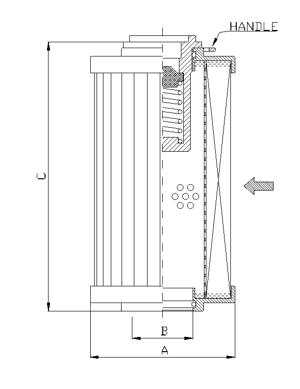 Filtrec - R130C25BR - Hydraulic filter element
