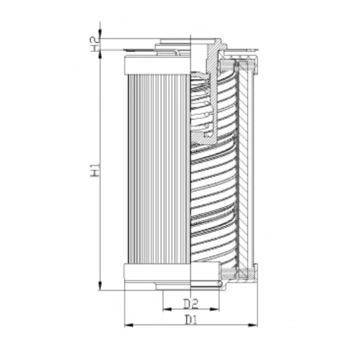 Filtrec - R130G06C - Hydraulic filter element