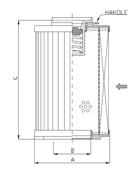 Filtrec - R146G10B - Hydraulic filter element