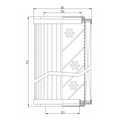 Filtrec - R261T250V - Hydraulic filter element