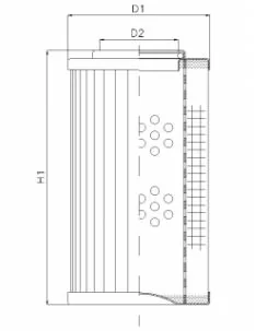 Filtrec - R283G10 - Hydraulic filter element