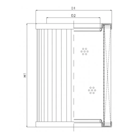 Filtrec - R434T60 - Hydraulic filter element