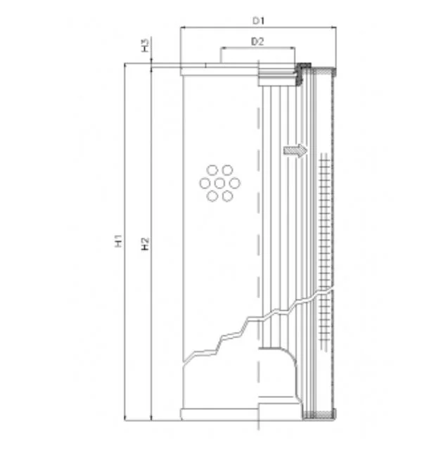Filtrec - R5110C10V - Hydraulic filter element