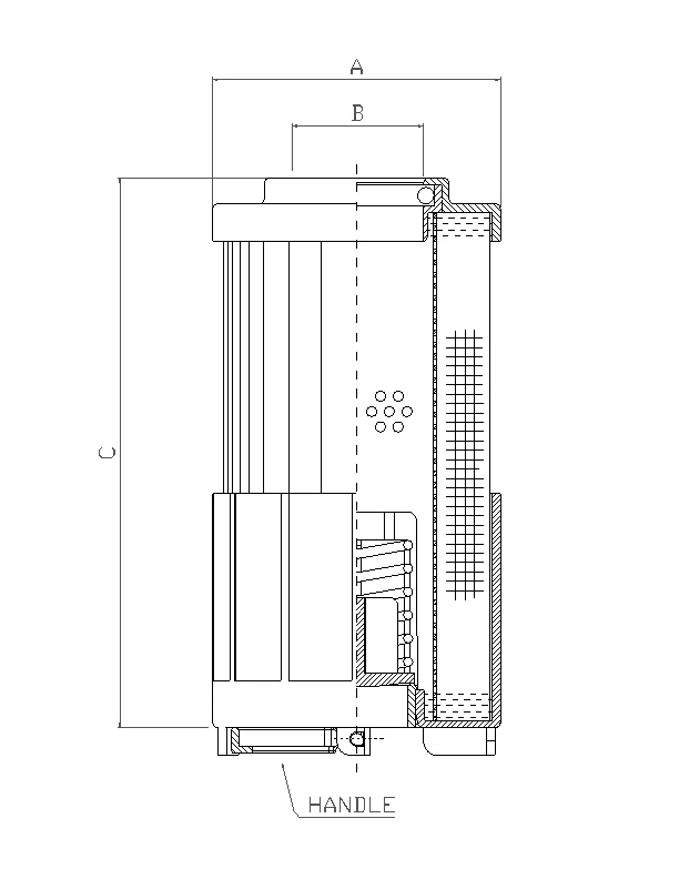 Filtrec - R631C25 - Hydraulic filter element