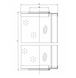 Filtrec - R670G06 - Hydraulic filter element