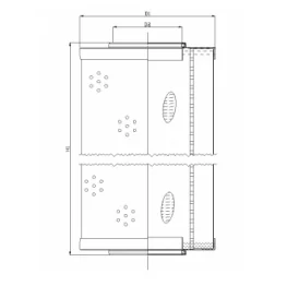 Filtrec - R671G06 - Hydraulic filter element