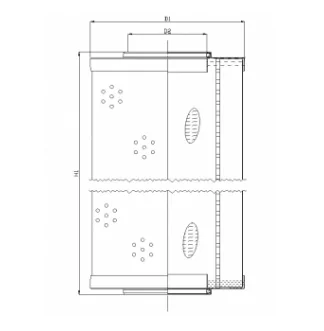 Filtrec - R672G15 - Hydraulic filter element