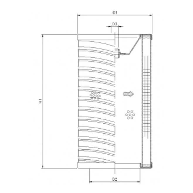 Filtrec - R727C10P - Hydraulic filter element