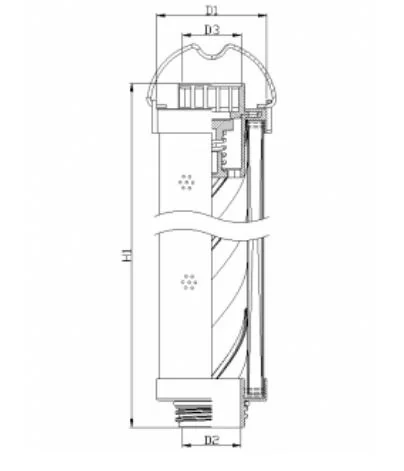 Filtrec - RHR165G10B3/016 - Hydraulic filter element