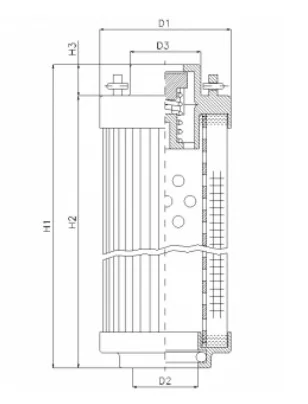 Filtrec - RHR240A03B3/AB1 - Hydraulic filter element