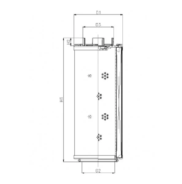 Filtrec - RHR2600G20B0/AB1 - Filter element for return filter