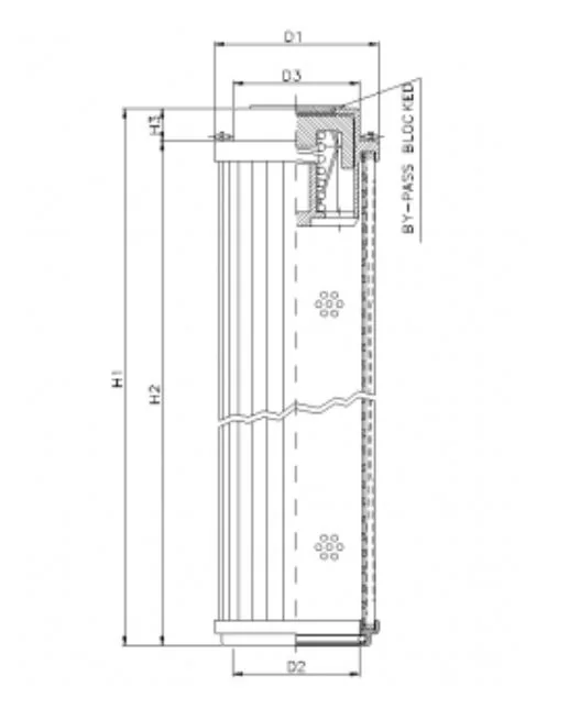Filtrec - RHR330A10B/5 - Hydraulic filter element