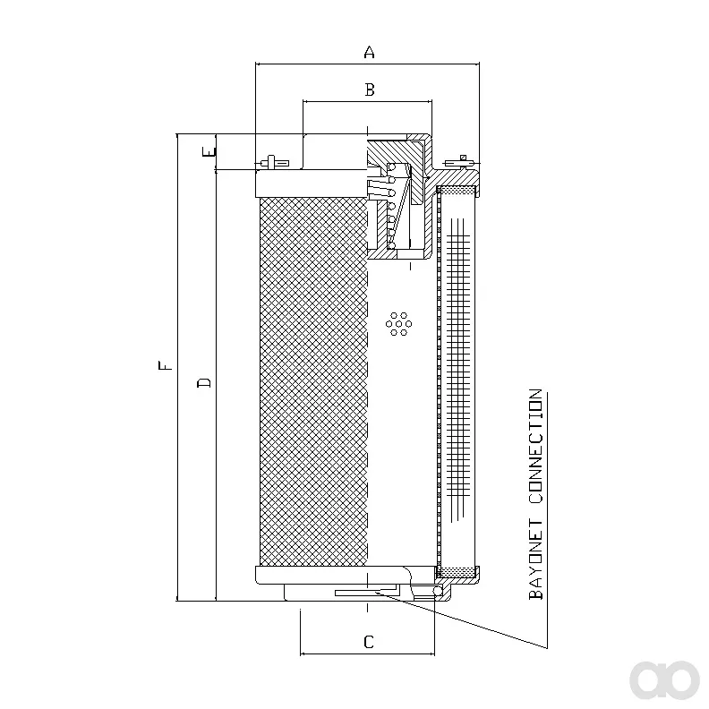 Filtrec - RHR500G05V/2 - Hydraulic filter element