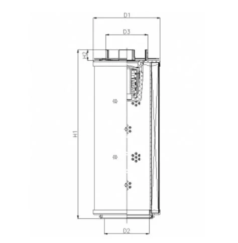 Filtrec - RHR660G10V6/AB1 - Hydraulic filter element