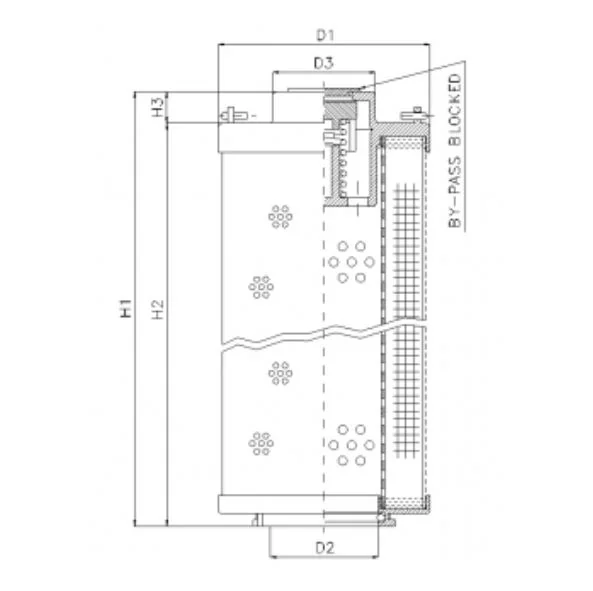 Filtrec - RHR660G20B/5 - Hydraulic filter element