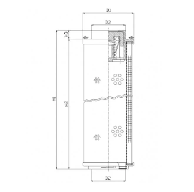 Filtrec - RHR660N03V - Hydraulic filter element