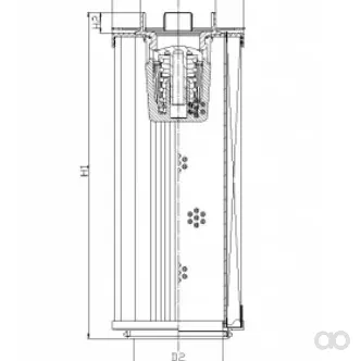 Filtrec - RHR660S100V3/AB1 - Hydraulic filter element