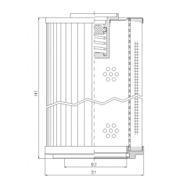 Filtrec - RLR41B80B - Hydraulic filter element