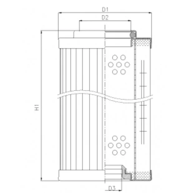 Filtrec - RMR444B100B - Hydraulic filter element