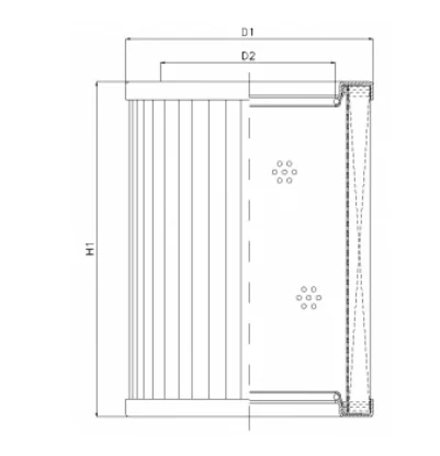 Filtrec - RMR888B250B - Hydraulic filter element