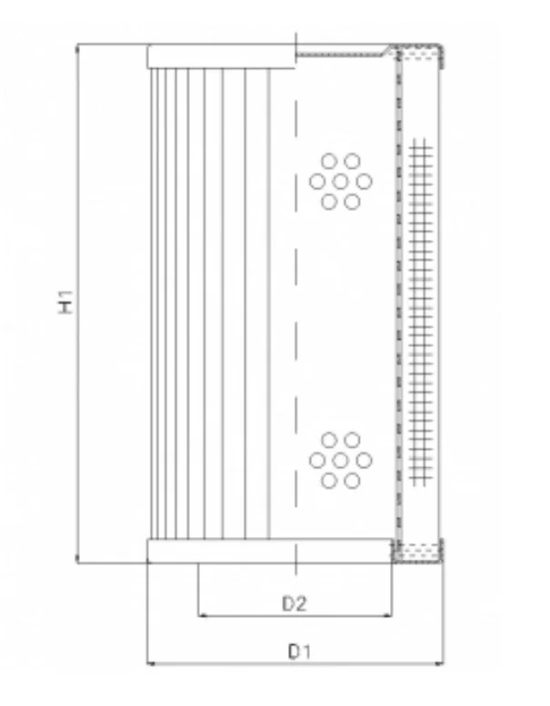 Filtrec - RVR660K20B/3 - Hydraulic filter element