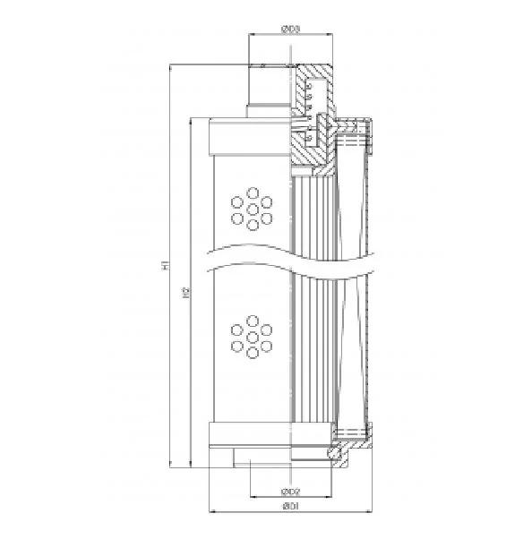 Filtrec - SHS110P10B000 - Hydraulic filter element