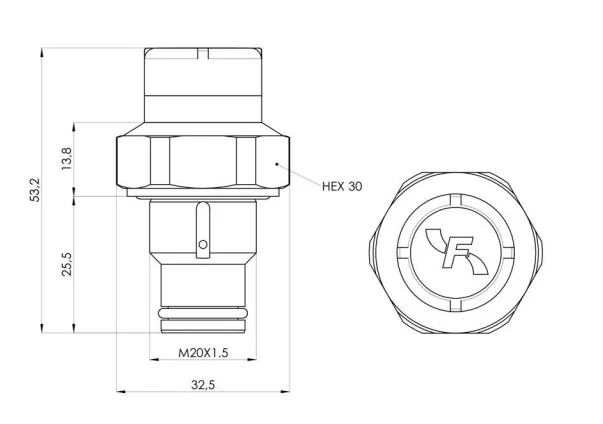 Filtrec - VX1 - Clogging indicator 1,3 bar