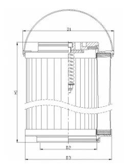 Filtrec - WG1394 - Hydraulic filter element