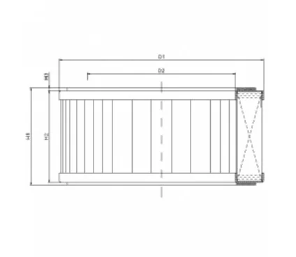 Filtrec - WG724 - Air filter element