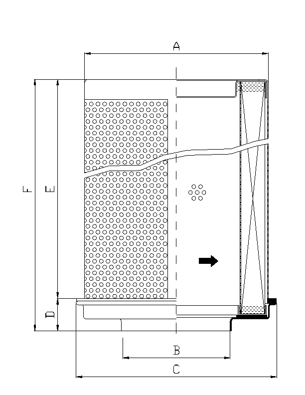 Filtrec - WP266 - Hydraulic filter element