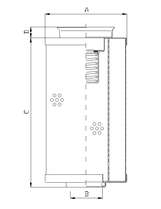 Filtrec - WP372 - Hydraulic filter element