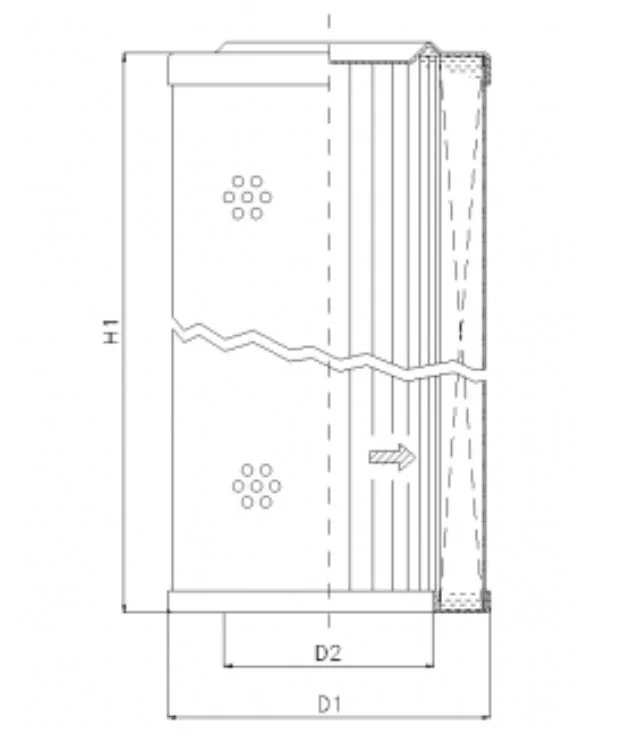 Filtrec - WP402 - Hydraulic filter element