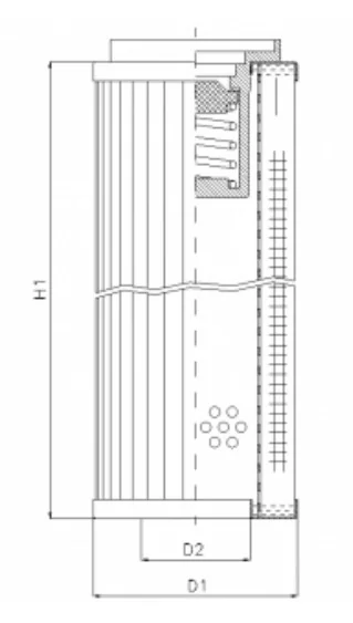 Filtrec - WP466 - Hydraulic filter element