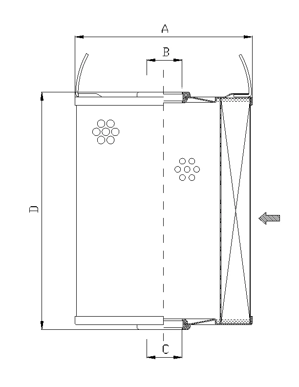Filtrec - WP718 - Hydraulic filter element