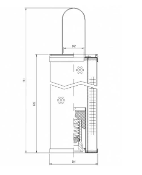 Filtrec - WP734 - Hydraulic filter element