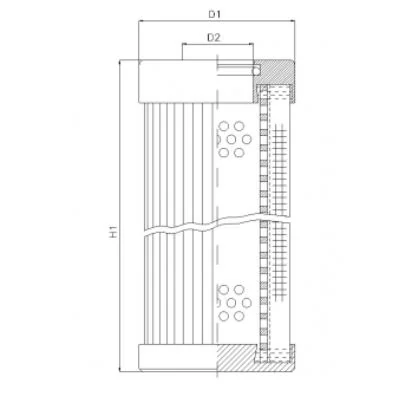 Filtrec - WT1717 - Hydraulic filter element