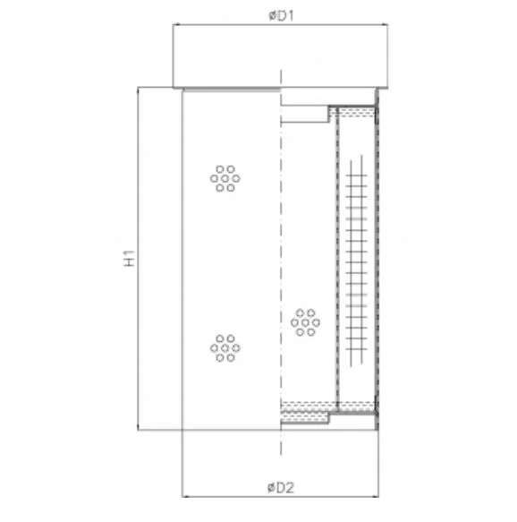 Filtrec - WT1971 - Hydraulic filter element