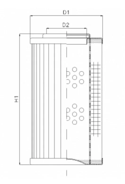 Filtrec - XD040T60AV - Hydraulic filter element