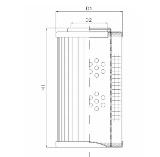 Filtrec - XD100G25AV - Hydraulic filter element