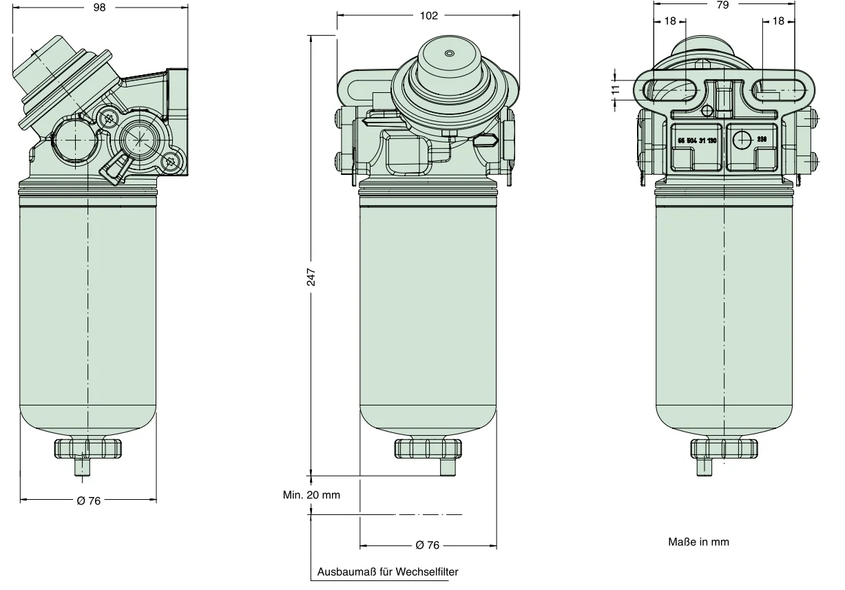 Mann-Filter - 66 402 62 184 - Fuel filter