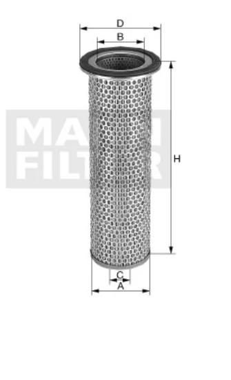 Mann-Filter - C 12 100 x - Air filter element (secondary)