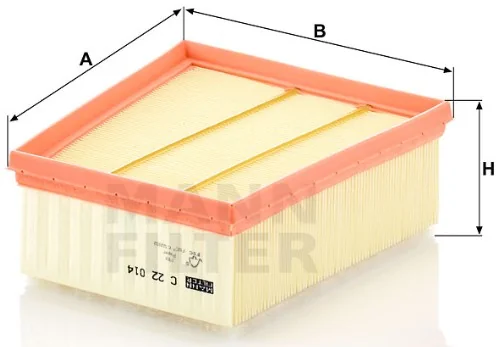Mann-Filter - C 22 014 - Air filter element