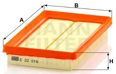 Mann-Filter - C 22 016 - Air filter element